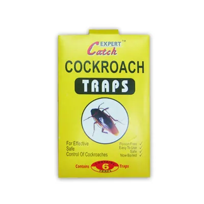 Pest Control - Cockroach Traps 6pc Paper with Glue