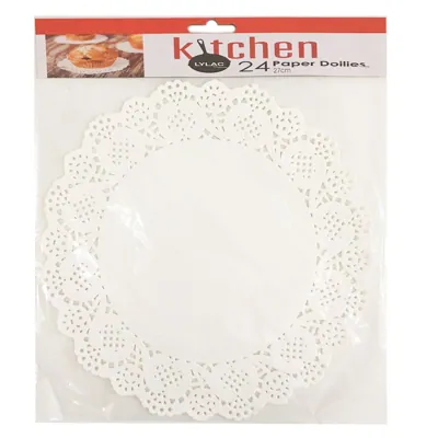 24pc Paper Doilies 27cm 10.5"