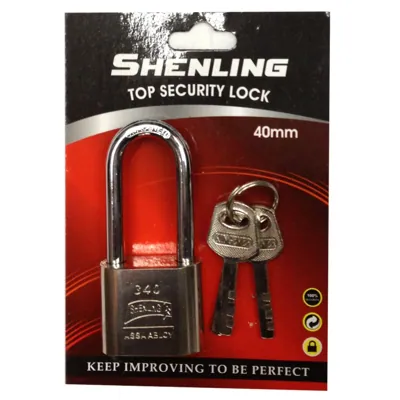 Metal Padlock 40mm Long Arm