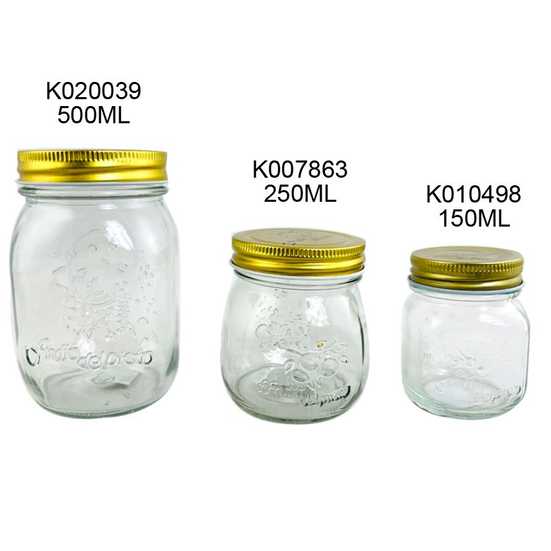 Glass Jar Aluminium Cap 8X14CM 500ml — photo 1 of 1