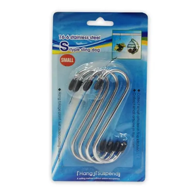S Hooks 4pk 10.8cm