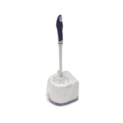 Toilet Brush Set Plastic Blue/white