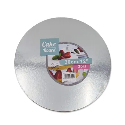Foil Cake Board Rnd 30CM/2mm 2PCE