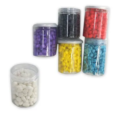 Vase Deco - Colored Stones 300g in Plastic Container