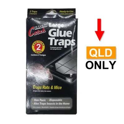 Pest Control - Large Rats & Mice Glue Traps 2pc 12x25cm