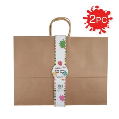 Gift Bag Kraft Paper PK2 42X13X31CM