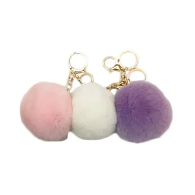 Keychain Fluffy Ball (fur) 8cm