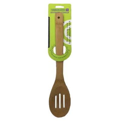 Bamboo Utensil Slotted Spoon 30cm