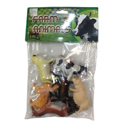 Toy Animals Farm Animals 6pc 7-10CM