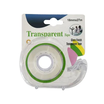 Clear Tape with Dispenser 18MMX27M 4C