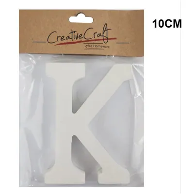 Craft Wood Letters 10cm 1.2cm Thick "k"