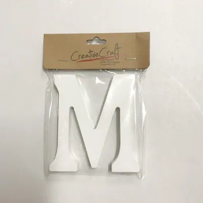 Craft Wood Letters 10cm 1.2cm Thick "m"