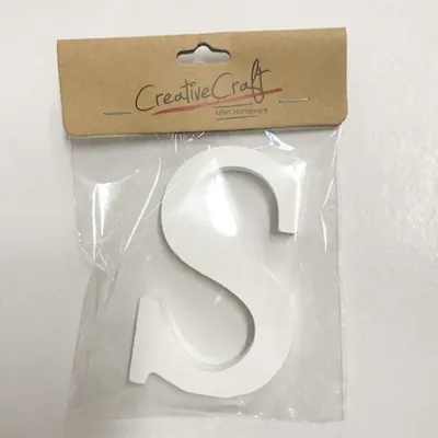 Craft Wood Letters 10cm 1.2cm Thick "s"