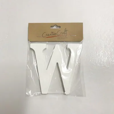 Craft Wood Letters 10cm 1.2cm Thick "w"