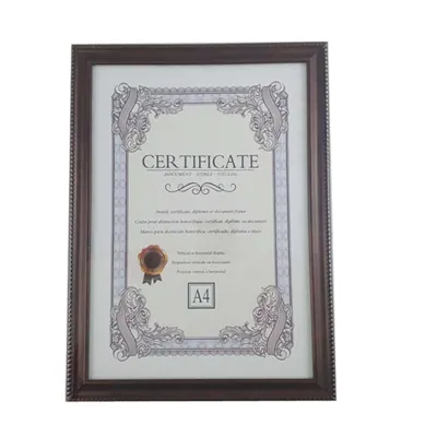 Photo Frame Certificate with Stand
