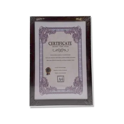 Photo Frame Certificate