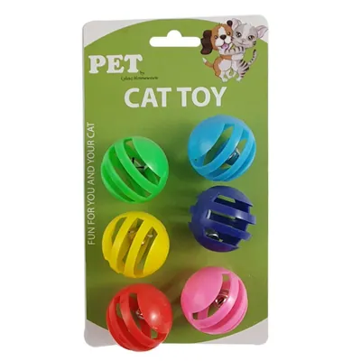 Cat Toy 6BALLS with Bells 3.7cm