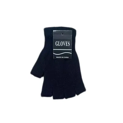 Winter Gloves Men's Half Finger Plain