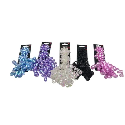 Gift Bow 2 Star Bow 6cm + 1 Curly Bow Set