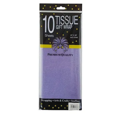 10pc Tissue Paper 50x66cm L.purple