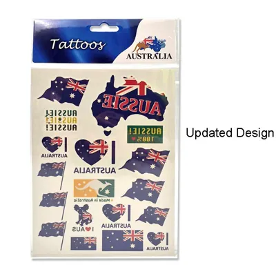 Australia Tattoos Pack Size 12x16cm