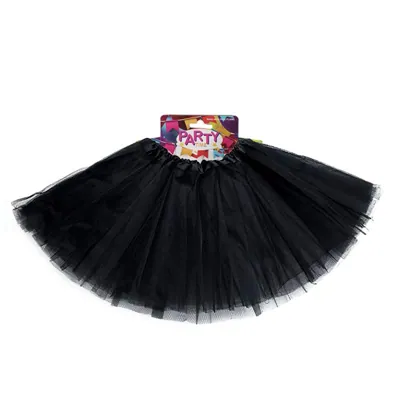 Party Tutu 40cm Black 3.5LAYER Adult