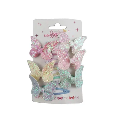 Kids Hair Set 6pc Butterfly Clips