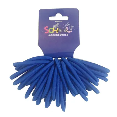 School Blue Hair Bands 30pc