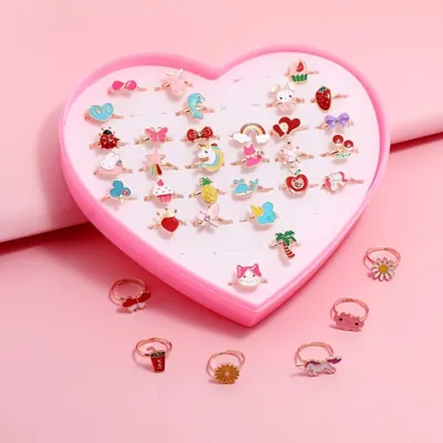 Kids Rings 36/BOX Size Adjustable