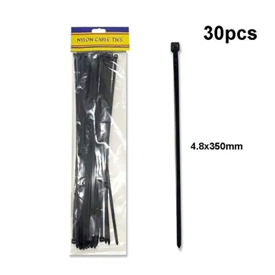 Cable Ties Black 4.8x350mm 30pk