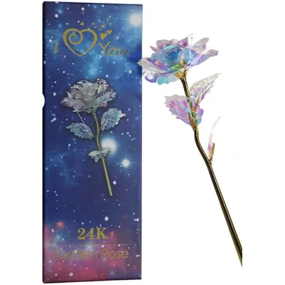 Flower Rose "24K" Iridescent