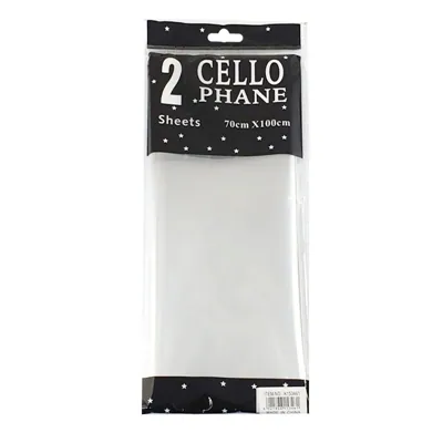 Cello Wrap 2pc 70x100cm Clear