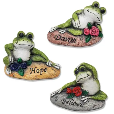 Garden Cement Yoga Frog 11x5x8cm