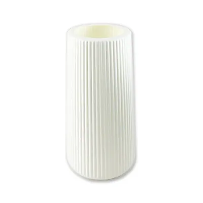 Plastic Vase 15.5x30.5cm White Only