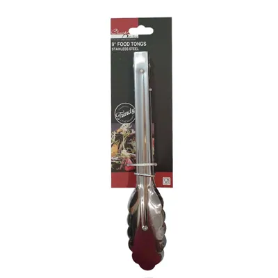 S/steel Tongs 22.5cm