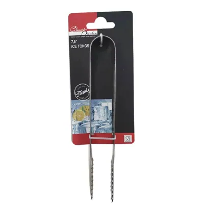 S/steel Tongs for Ice 19cm