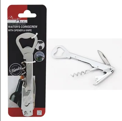 Waiters Corkscrew/opener with Knife 3.6x14cm