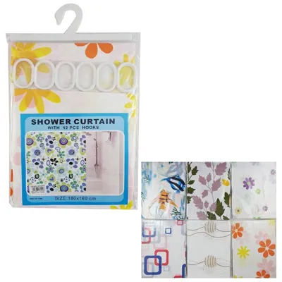 Shower Curtain Plastic 180x180cm