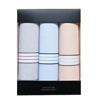 Handkerchieves 3pc Cotton 40x40cm