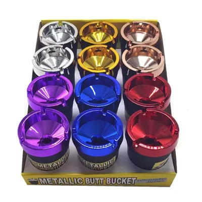Ashtray Butt Bucket SML Uv Plated Colors