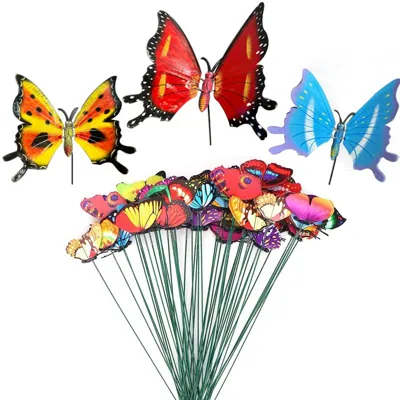 Garden Stick 12.7x60cm Butterfly