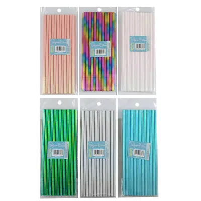 Paper Straws 25pk Laser