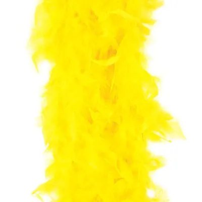 Feather Boa 40g Yellow 1.5m