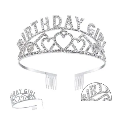 Party Tiara Crystal Birthday Girl