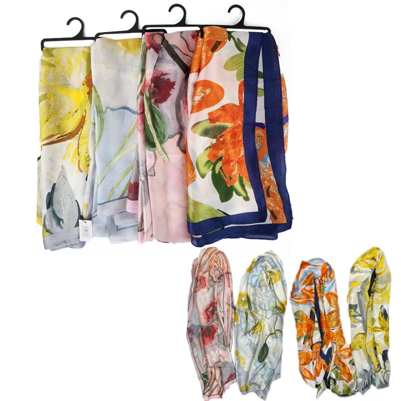 Scarf 80x180cm Floral Pattern 4 Assorted — photo 1 of 1