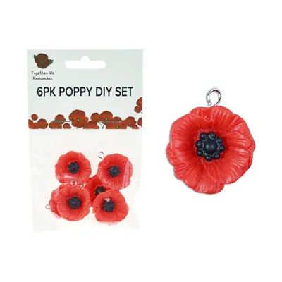 Poppy DIY 6pk Set 2.3cm