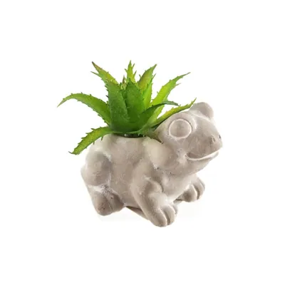 Artifical Plant Frog Pot 7.3x5.8x7cm