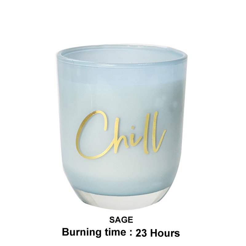Glass Candle D7xH8cm Sage 135G — photo 1 of 1