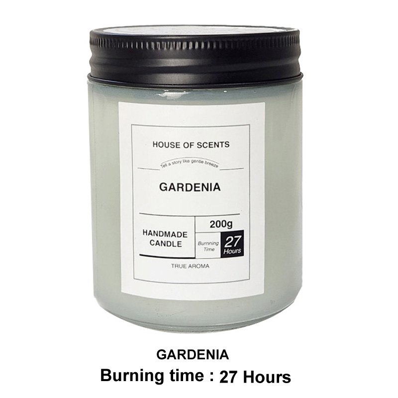 Glass Candle W/Lid D7xH9cm Gardenia 200G — photo 1 of 1