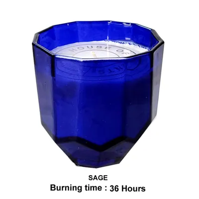 Glass Candle D8.8 X H9cm Sage 200G